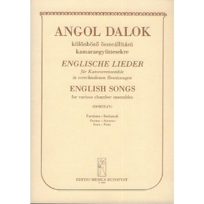 Titelbild für EMB 4483 - ENGLISCHE LIEDER AUS ELISABETHAN SONG BOOK