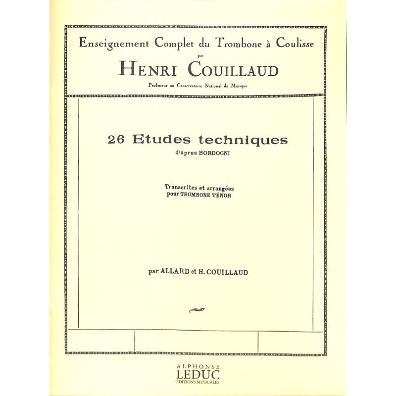 Titelbild für AL 24735 - 26 ETUDES TECHNIQUES D'APRES BOURDOGNI