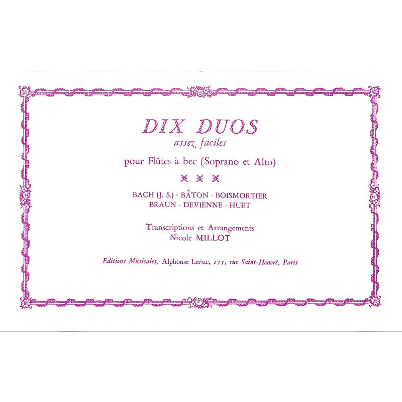 Titelbild für AL 25312 - 10 DUOS ASSEZ FACILES