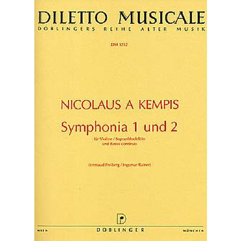 Titelbild für DM 1252 - SINFONIA 1 + 2