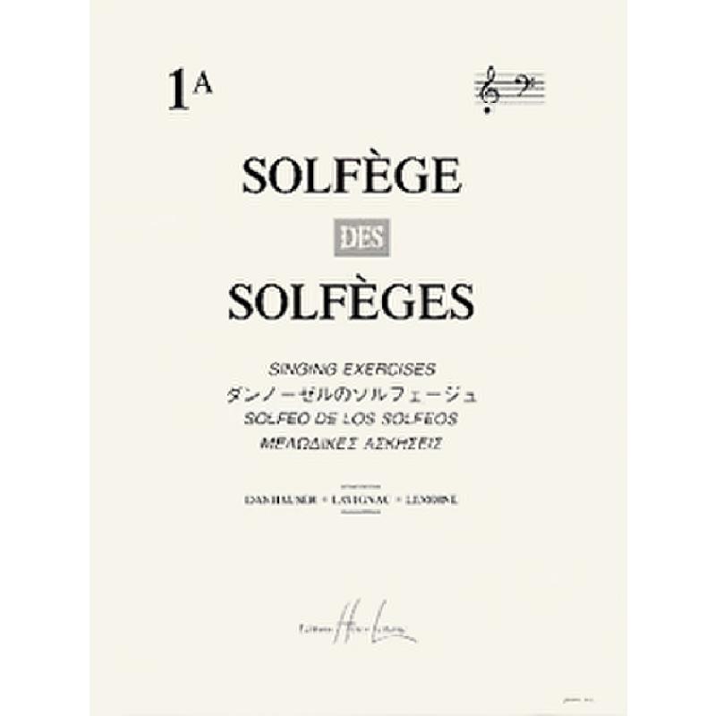 Titelbild für LEMOINE 26909 - SOLFEGE DES SOLFEGES 1A AVEC ACCOMPAGNEMENT