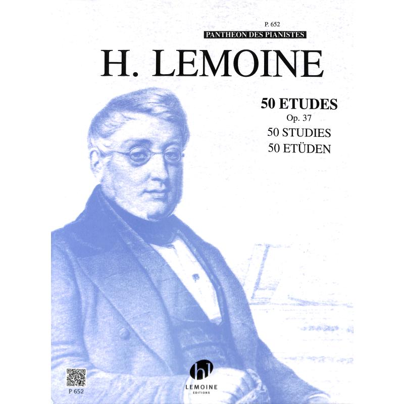 Titelbild für LEMOINE -P652 - 50 ETUDES FACILES OP 37