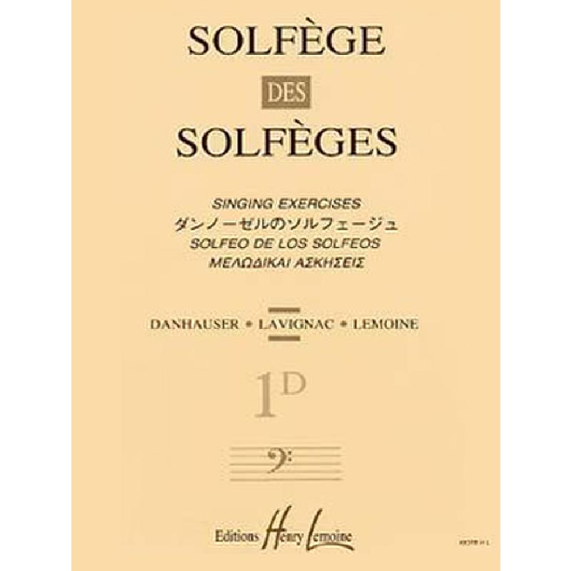 Titelbild für LEMOINE 19351 - SOLFEGE DES SOLFEGES (1D) CLE DE FA A/A