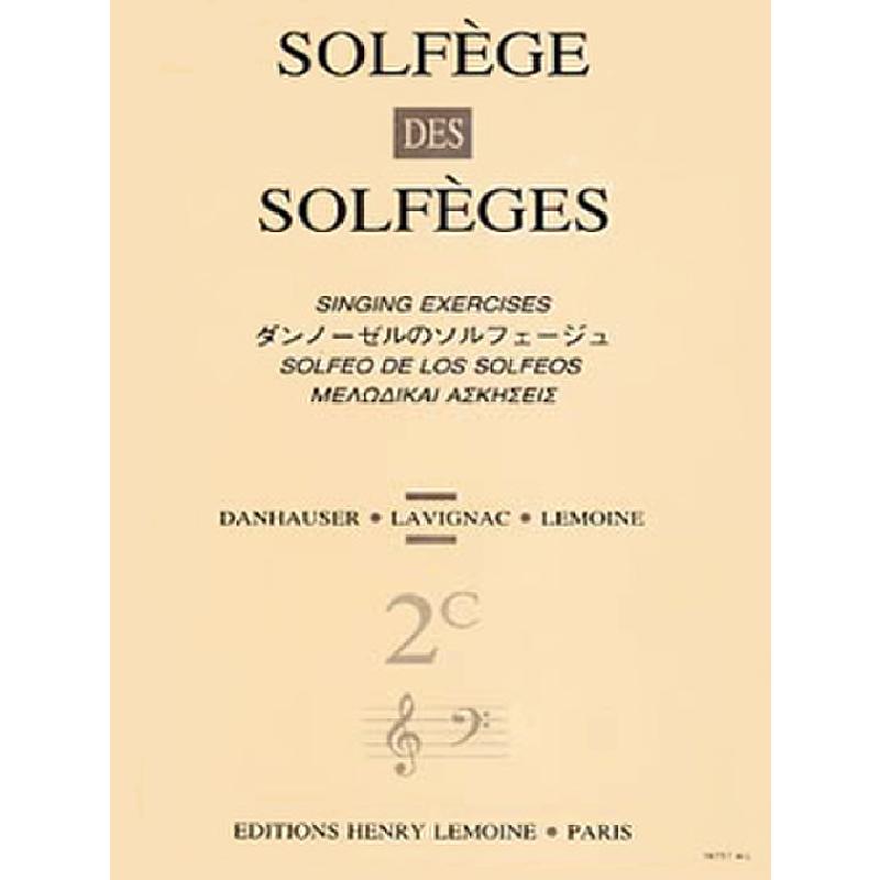 Titelbild für LEMOINE 19757 - SOLFEGE DES SOLFEGES (2C) S/A