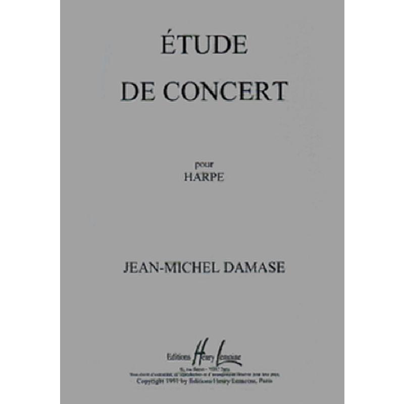 Titelbild für LEMOINE 23524 - ETUDE DE CONCERT