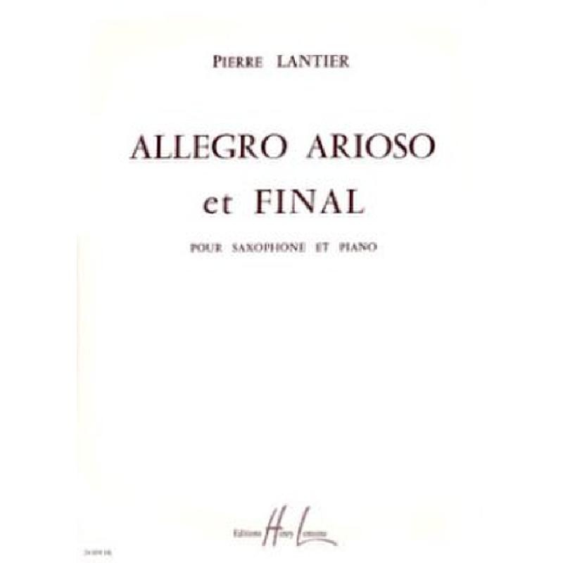 Titelbild für LEMOINE 24059 - ALLEGRO ARIOSO ET FINAL