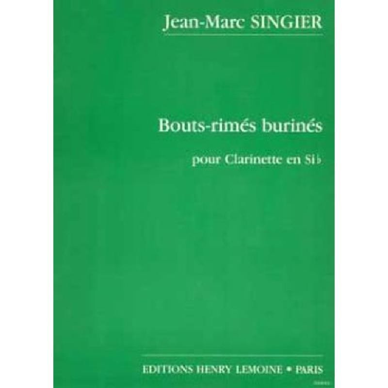 Titelbild für LEMOINE 25218 - BOUTS RIMES BURINES