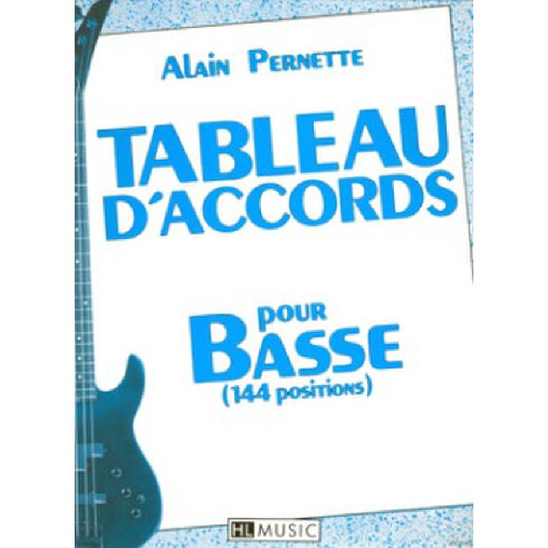 Titelbild für LEMOINE 25273 - TABLEAU D'ACCORDS POUR BASSE