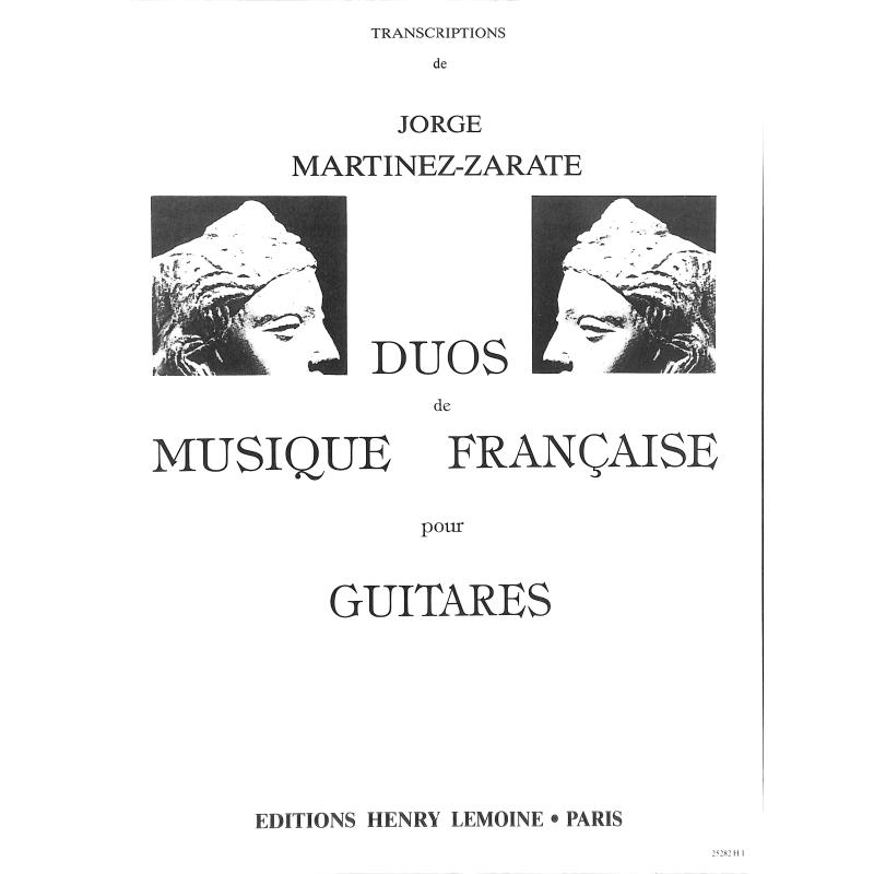Titelbild für LEMOINE 25282 - DUOS DE MUSIQUE FRANCAISE