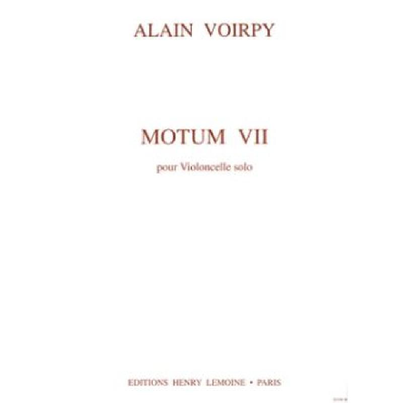 Titelbild für LEMOINE 25430 - MOTUM 7
