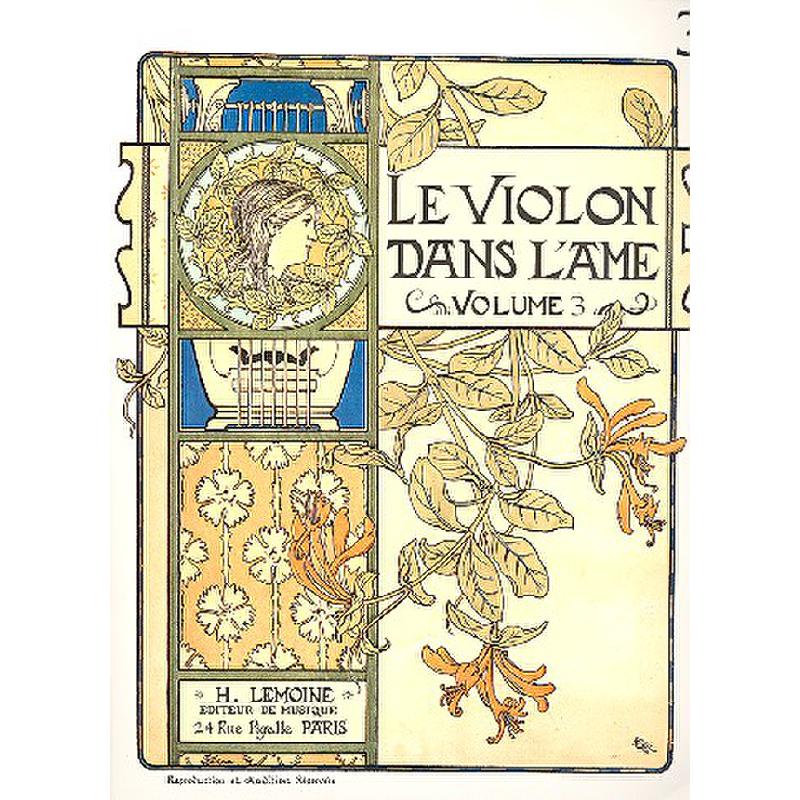 Titelbild für LEMOINE 26046 - LE VIOLON DANS L'AME 3
