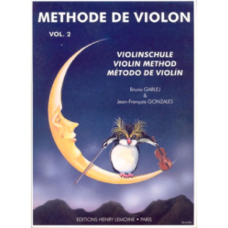 Titelbild für LEMOINE 26144 - METHODE DE VIOLON 2