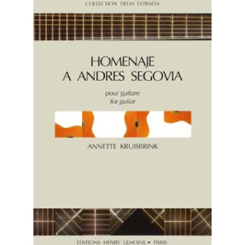 Titelbild für LEMOINE 26326 - HOMENAJE A ANDRES SEGOVIA