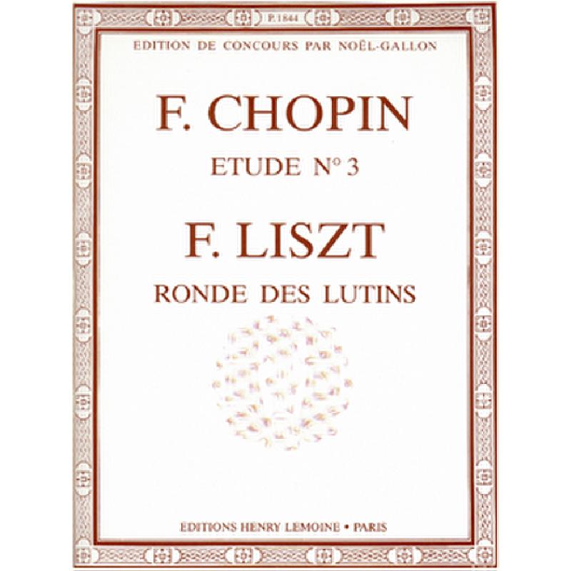Titelbild für LEMOINE -P1844 - ETUEDE OP 10/3 (TRISTESSE)