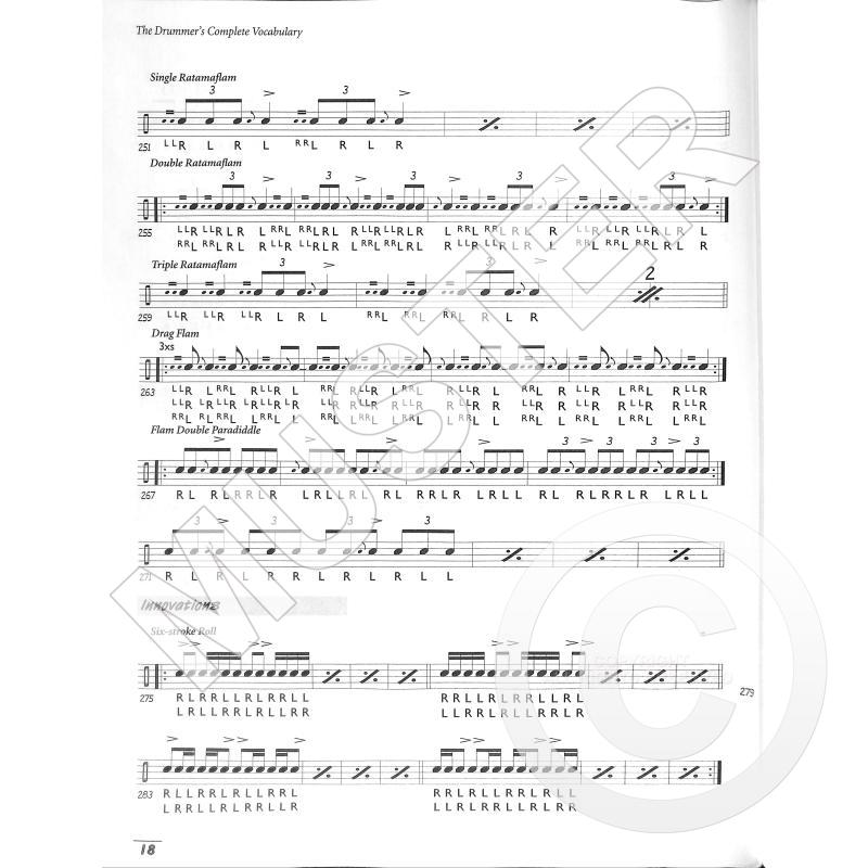 Notenbild für IM 123B - DRUMMER'S COMPLETE VOCABULARY