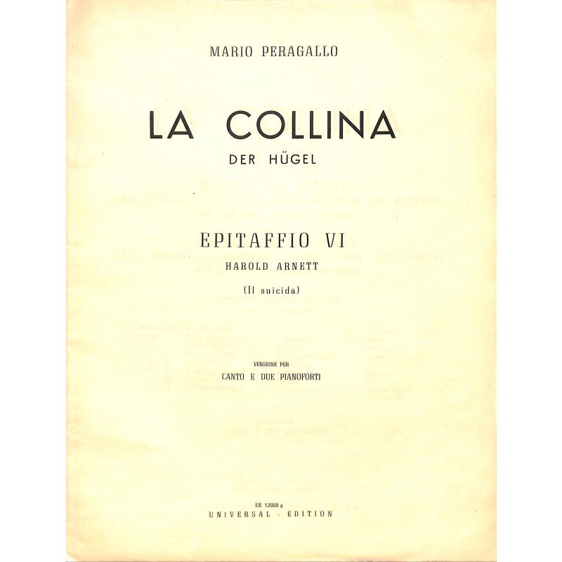 Titelbild für UE 12000G - LA COLLINA - IL SUICIDA