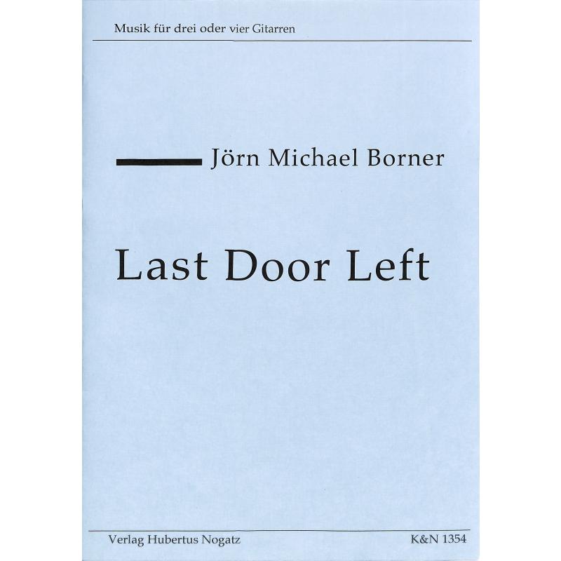 Titelbild für KN 1354 - LAST DOOR LEFT