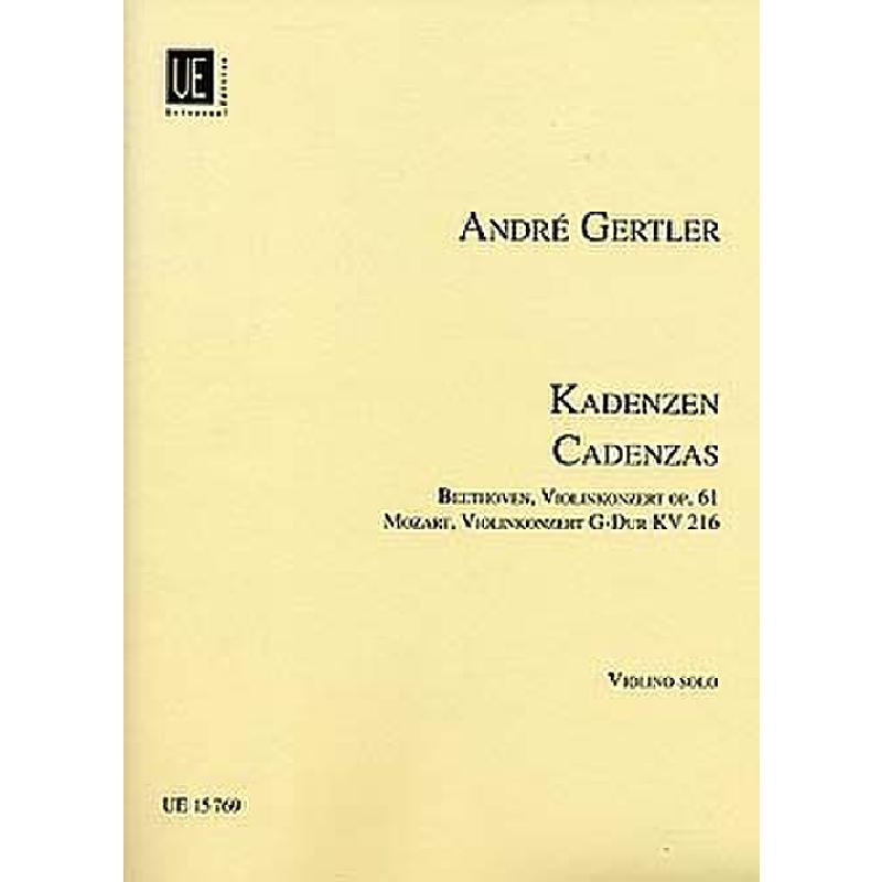 Titelbild für UE 15769 - KADENZEN