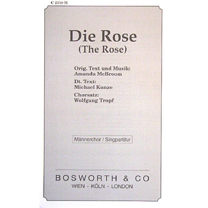 Titelbild für BOE -C2318M - THE ROSE (DIE ROSE)