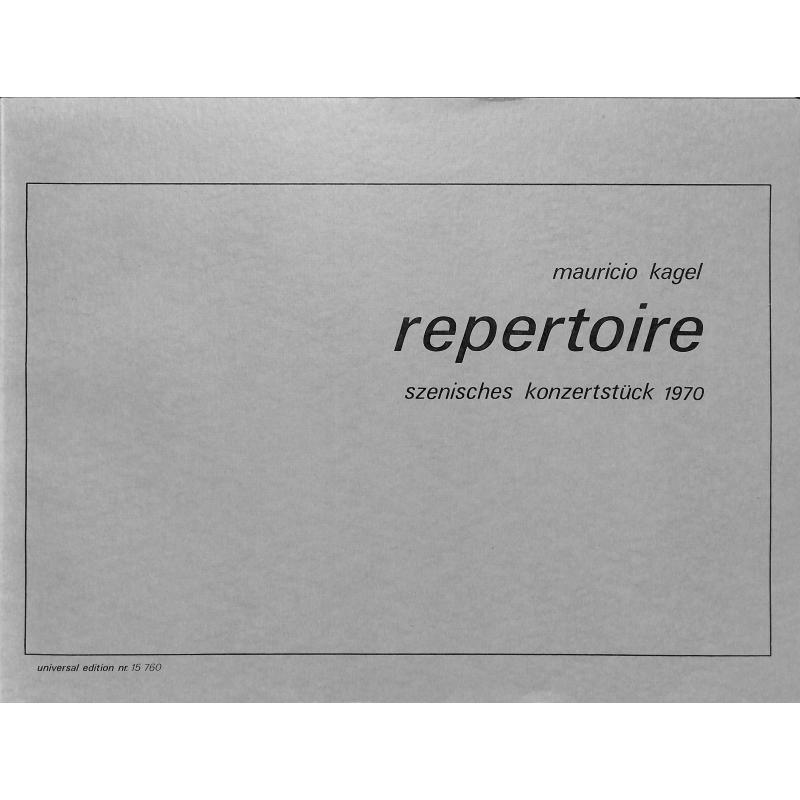 Titelbild für UE 15760 - REPERTOIRE - SZENISCHES KONZERTSTUECK 1970
