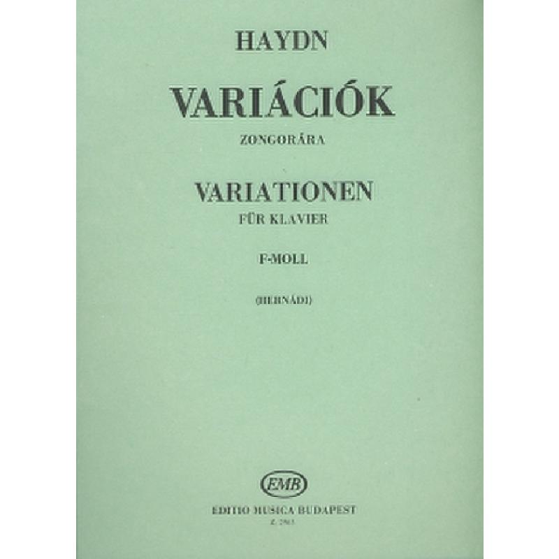 Titelbild für EMB 2965 - VARIATIONEN F-MOLL