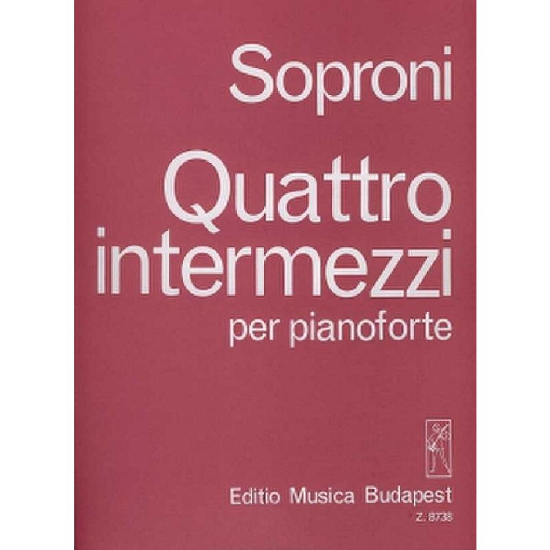 Titelbild für EMB 8738 - QUATTRO INTERMEZZI