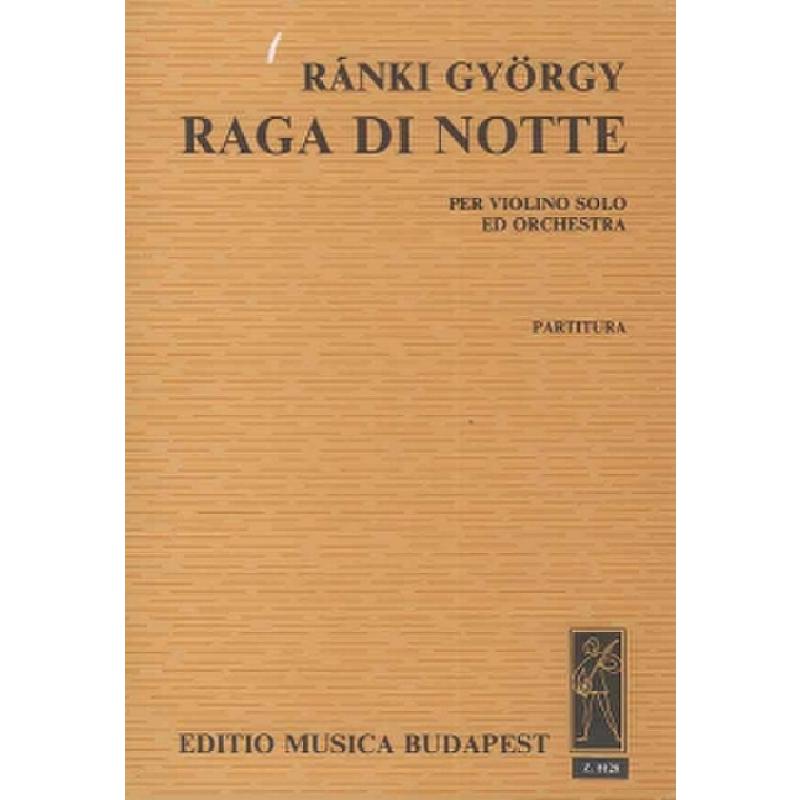 Titelbild für EMB 8128 - RAGA DI NOTTE  VL + ORCH