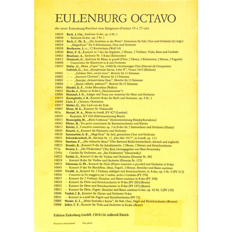 Notenbild für OCT 10055 - KONZERT E-DUR