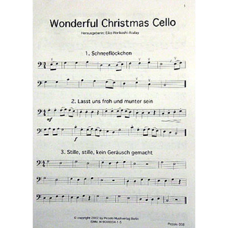 Titelbild für PICCOLO 008 - WONDERFUL CHRISTMAS CELLO
