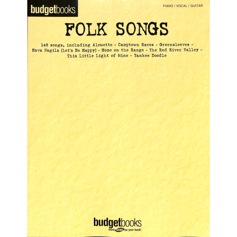 Titelbild für HL 311841 - BUDGET BOOKS - FOLK SONGS