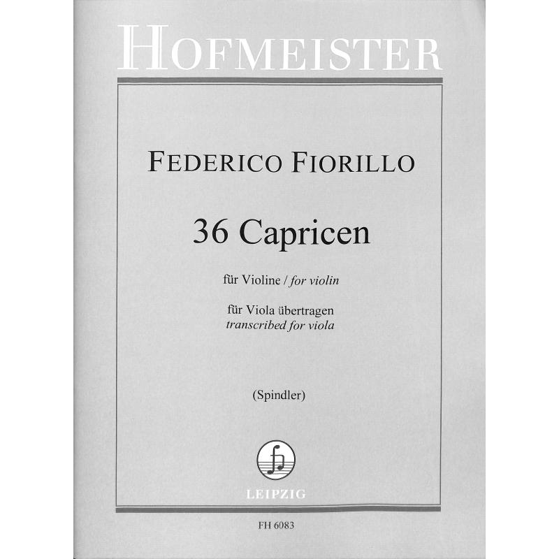 Notenbild für FH 6083 - 36 CAPRICEN
