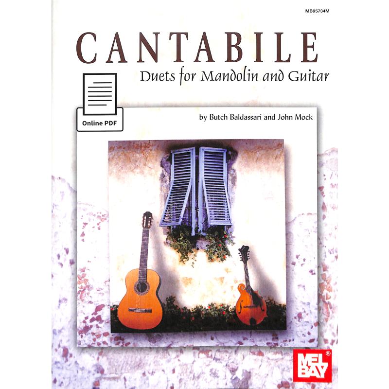 Titelbild für MB 95734 - CANTABILE - DUETS FOR MANDOLIN + GUITAR