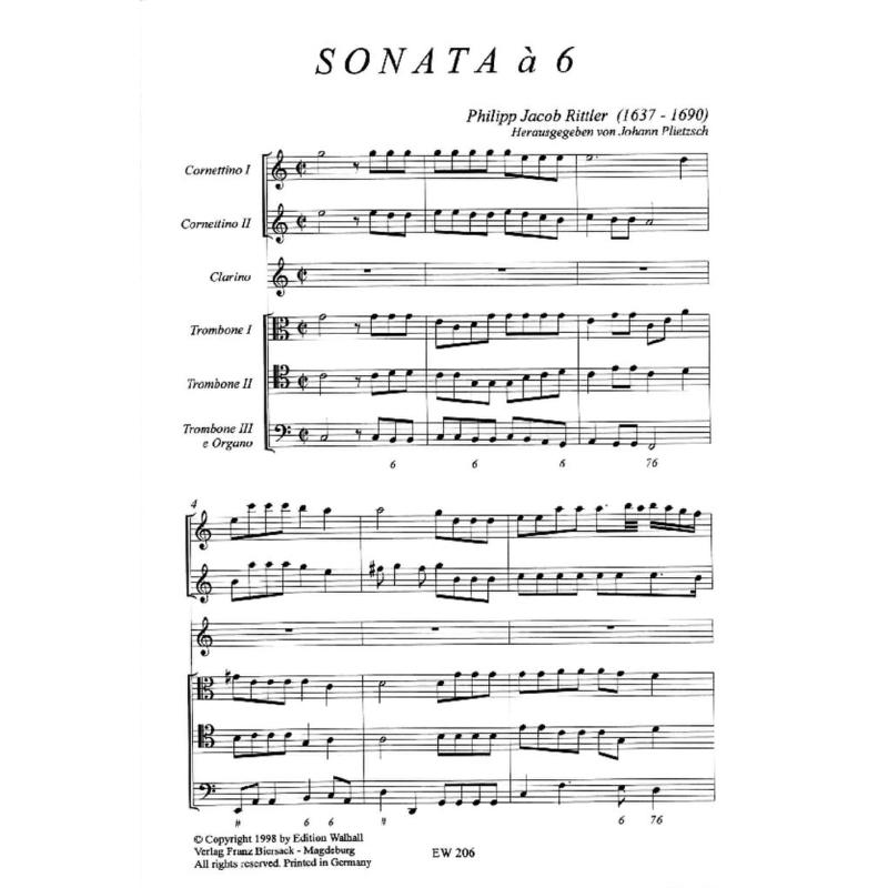 Titelbild für WALHALL 206 - SONATA A 6