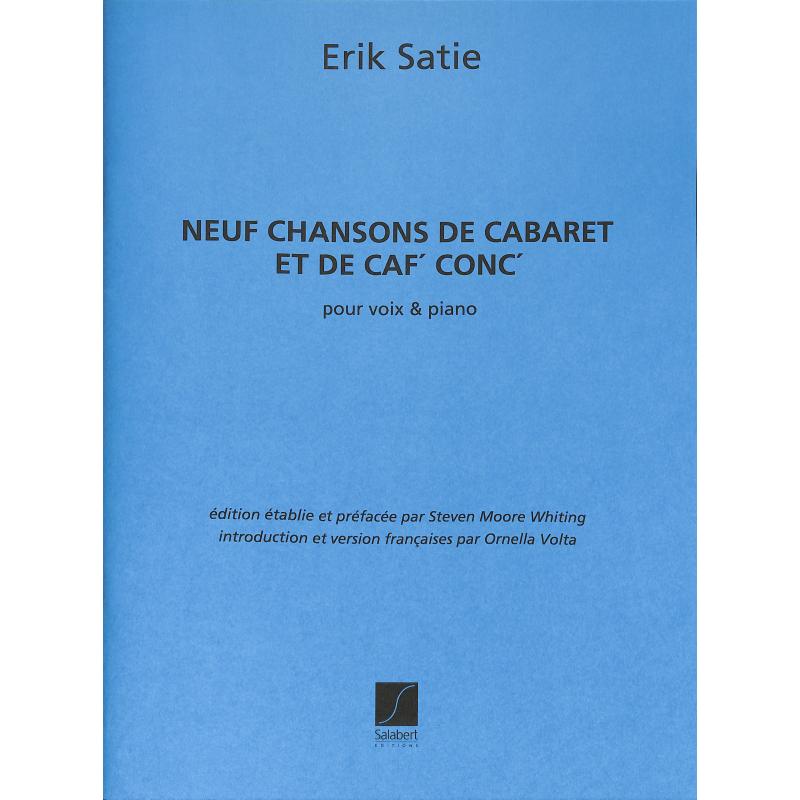 Titelbild für SLB 2795 - 9 Chansons de cabaret et de caf'conc'