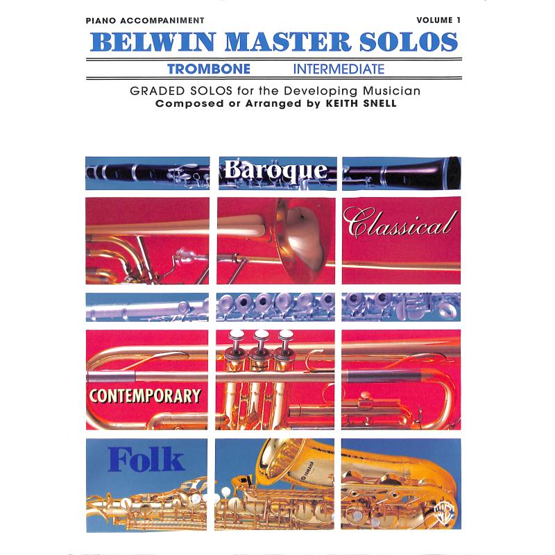 Titelbild für EL 03540 - BELWIN MASTER SOLOS 1 POS - INT