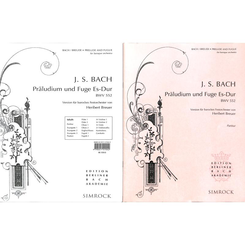 Titelbild für EE 5313 - PRAELUDIUM + FUGE ES-DUR BWV 552
