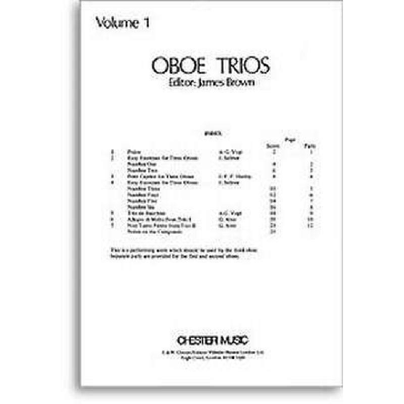 Titelbild für CH 55193 - OBOE TRIOS 1