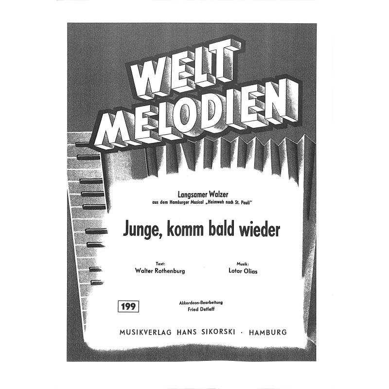 Titelbild für SIK 199-AKK - JUNGE KOMM BALD WIEDER