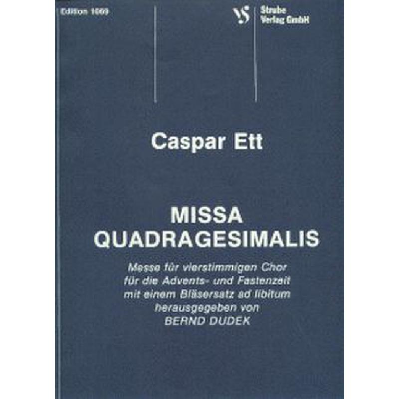 Titelbild für VS 1069 - MISSA QUADRAGESIMALIS