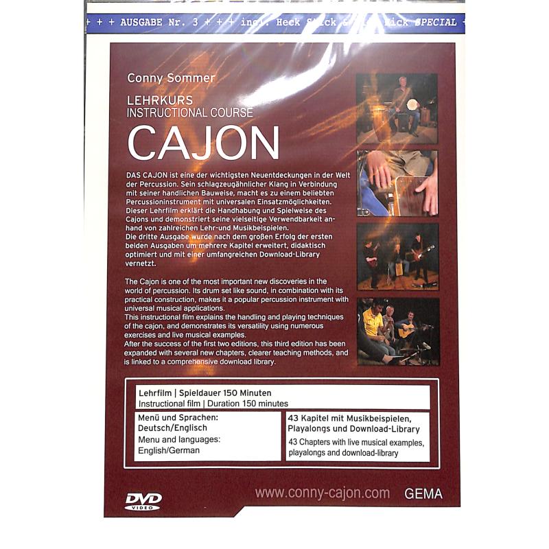 Notenbild für SCHLAGW -DVD10 - LEHRKURS FUER CAJON