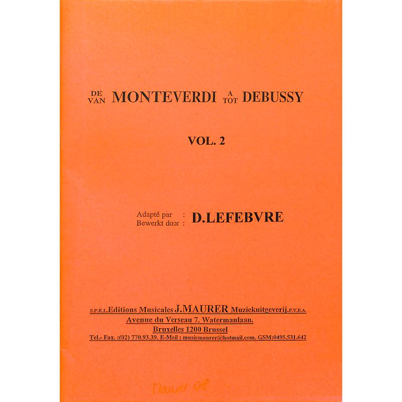 Titelbild für MAURER 1273 - DE MONTEVERDI A DEBUSSY 2