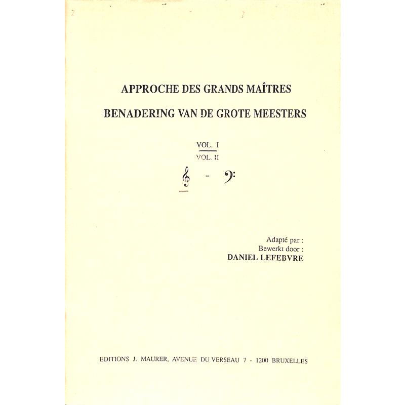 Titelbild für MAURER 1450-1 - APPROCHE DES GRANDS MAITRES 1 CLE SOL