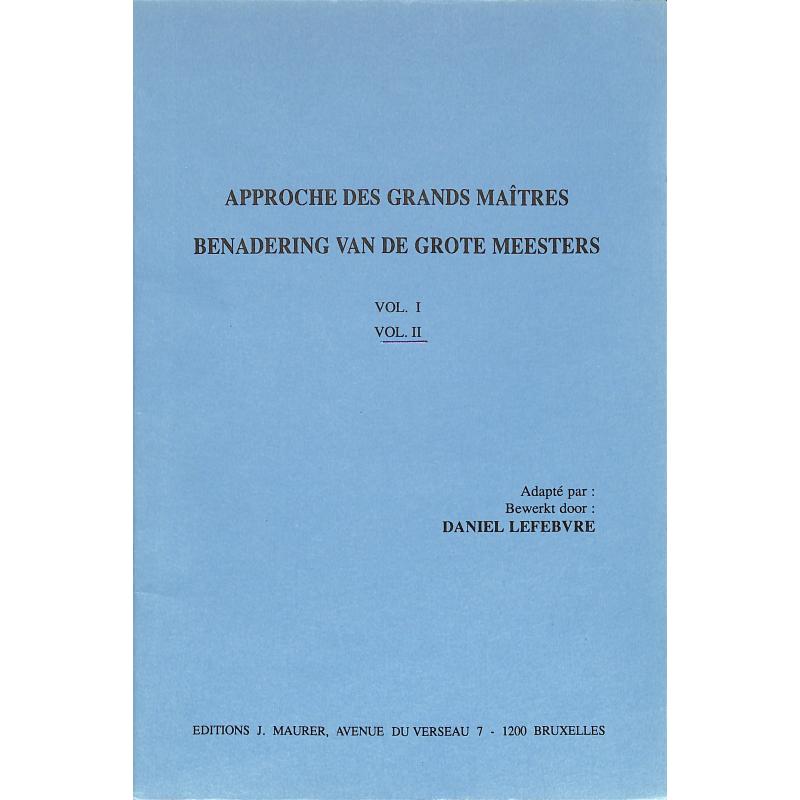 Titelbild für MAURER 1450-2 - APPROCHE DES GRANDS MAITRES 2 CLE SOL