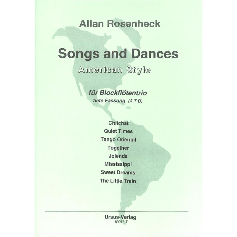 Titelbild für URSUS 189916-T - SONGS AND DANCES - AMERICAN STYLE