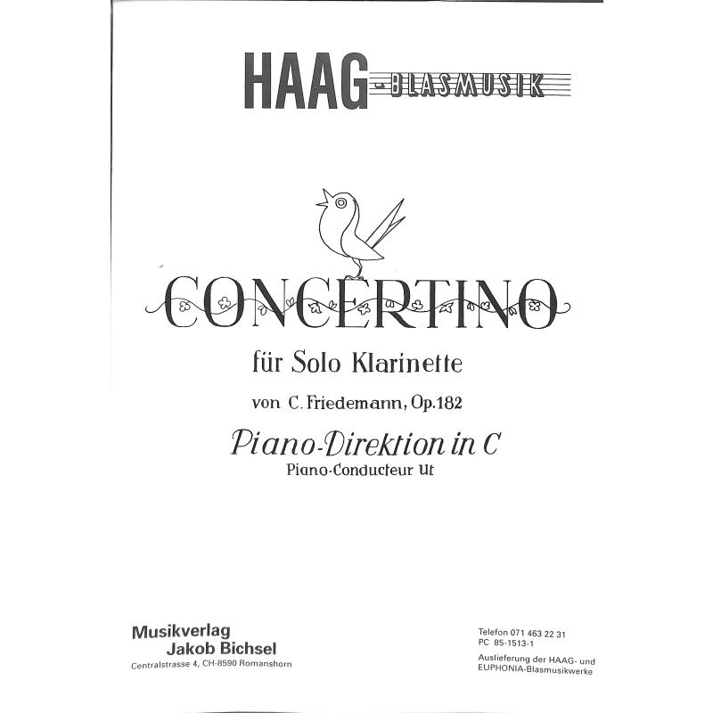 Titelbild für BICHSEL 100 - CONCERTINO OP 182