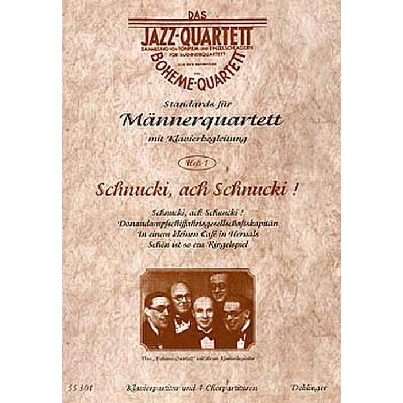 Titelbild für DO 55301-KA - JAZZ QUARTETTE 1 STANDARDS FUER MAENNERQUARTETT