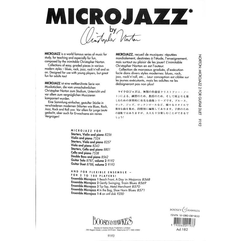 Notenbild für BH 4000432 - MICROJAZZ 2