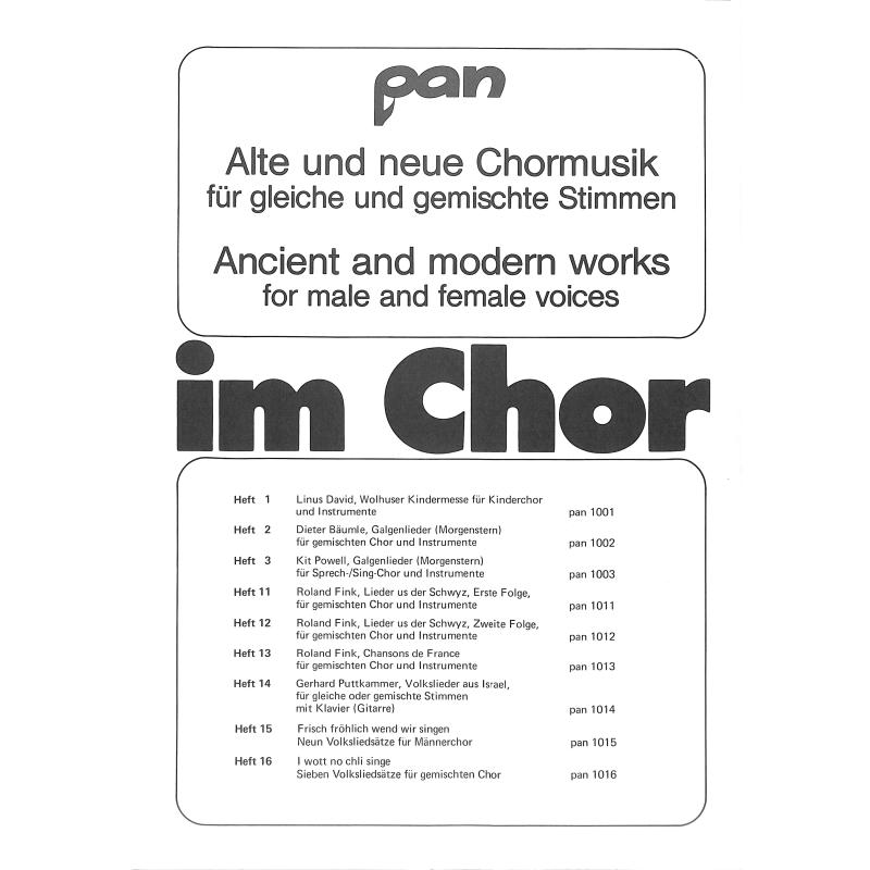 Notenbild für PAN 1051 - MAGNIFICAT A 4