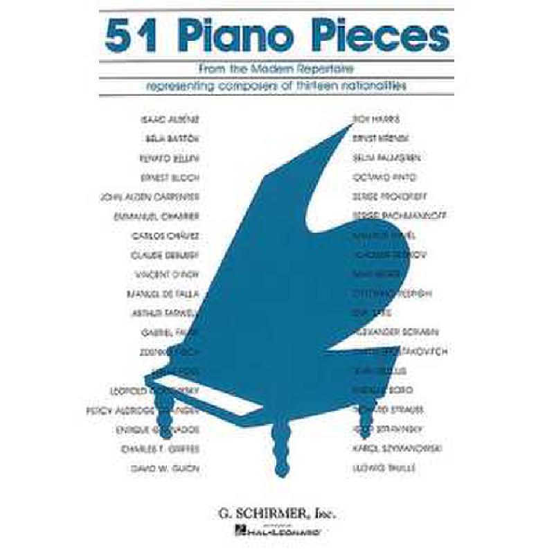 Titelbild für GS 32758 - 51 PIANO PIECES FROM THE MODERN REPERTOIRE