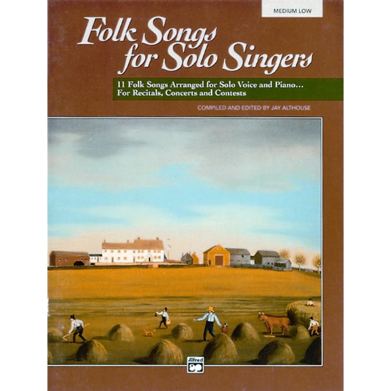Titelbild für ALF 16634 - FOLK SONGS FOR SOLO SINGERS 1 MEDIUM LOW
